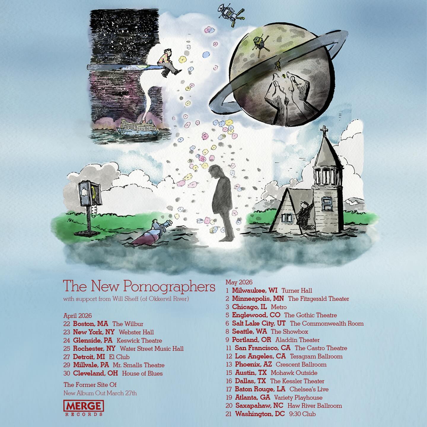 Will Sheff Tour Poster 2026